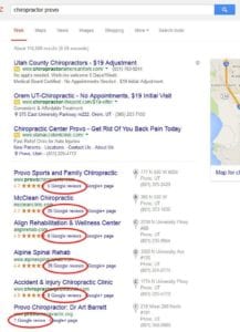 Google chiropractor Provo