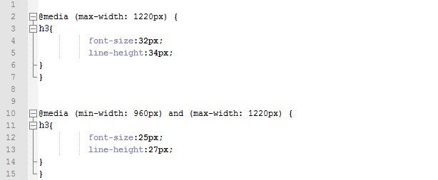 media queries