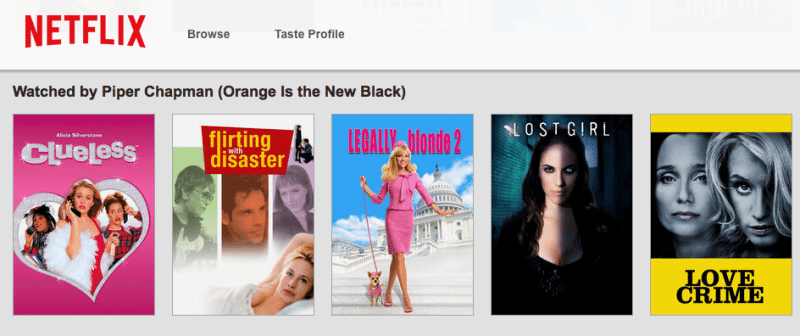 OITNB Netflix Suggestions