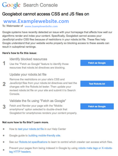 searchconsoletestrobots