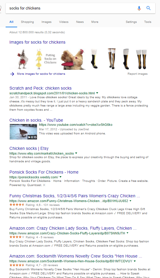 socks for chickens google search