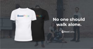 Boost Pride tshirt fundraiser