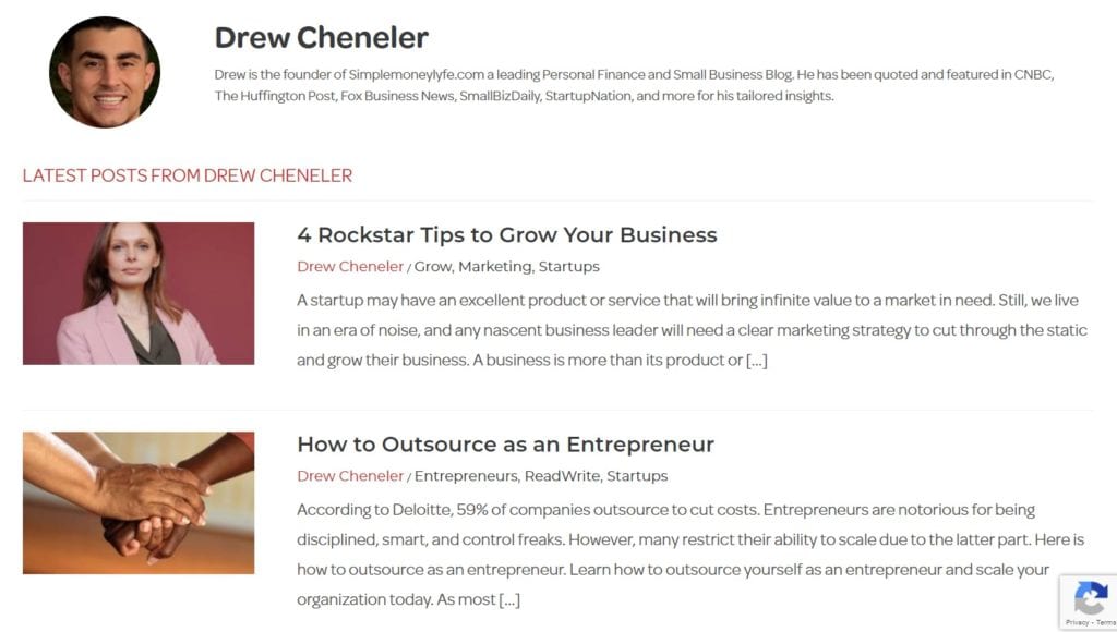Guest posts from Drew Cheneler