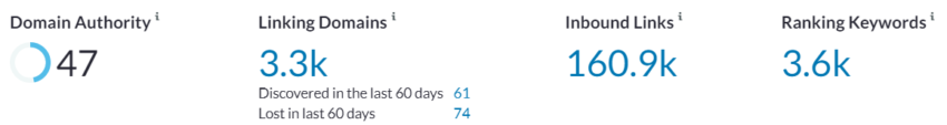 moz domain authority score
