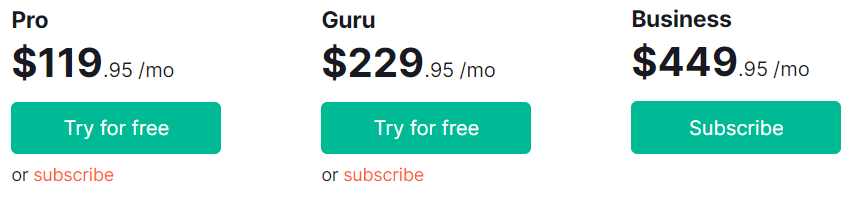 SEMrush Pricing