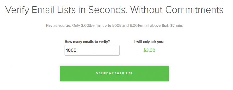 email verification list