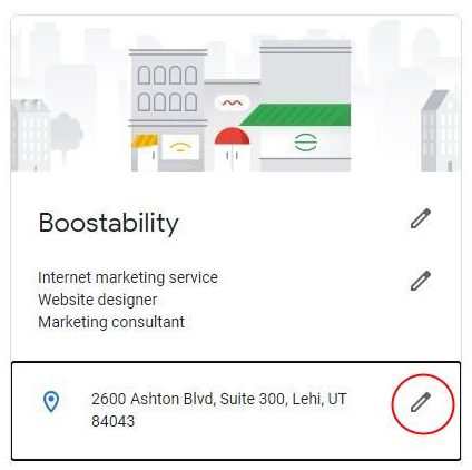changing business address in google maps