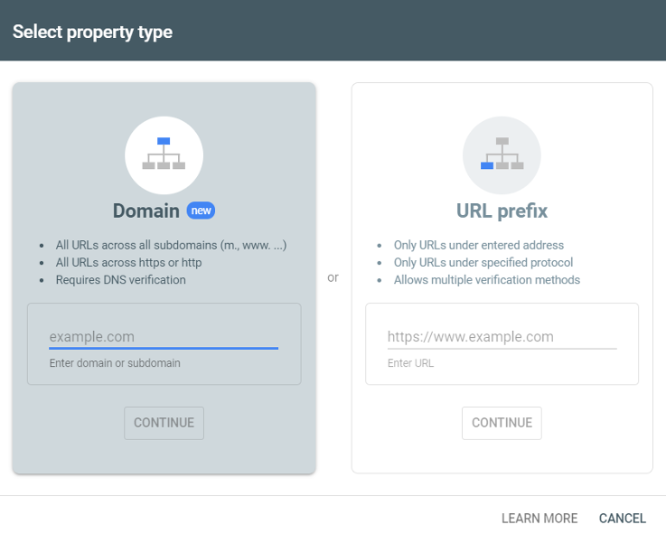 Google Search Console setup