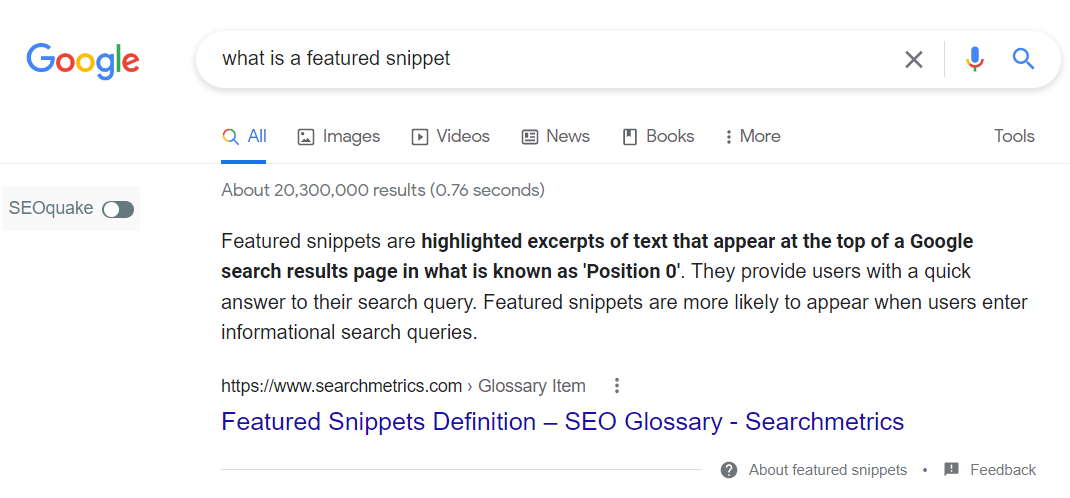 paragraph google screenshot